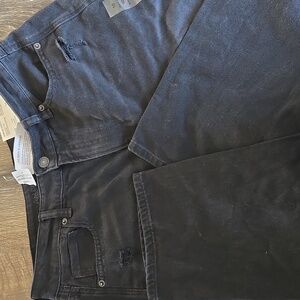 NWT American Eagle Mom Straight Jean In Faded Black Size 10